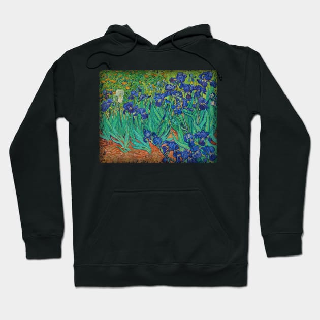 Van Gogh IRISES Hoodie by Midcenturydave